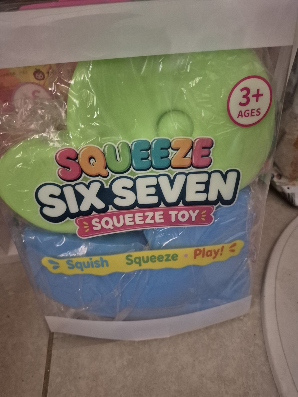 Kids Squishy 67 Squeeze Toy - Green & Blue